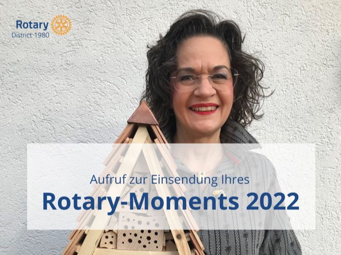 DG Christine Davatz möchte eine Werkschau mit den besten Rotary-Momenten der Clubs im 2022 zusammenstellen.