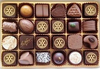 Die Rotary-Pralinen von Läderach Chocolatier