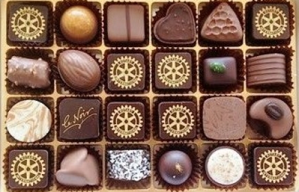 Die Rotary-Pralinen von Läderach Chocolatier