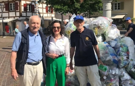 Il RC Arlesheim ha organizzato una campagna di raccolta della plastica di alto profilo in occasione dell'ultimo Action Day.