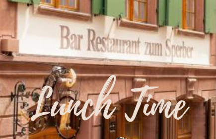 Mittags Lunch im Restaurant Sperber