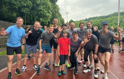 Mit dem Spendenlauf der rotarischen Familie in Baden sammelten die Läufer Spenden für Menschen in Not