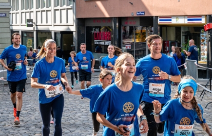 Über 140 rotarische Läuferinnen und Läufer haben am Charitylauf mitgemacht
